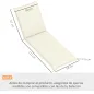 2 Cojines para Tumbonas de Jardín con Protección UV Resistentes a Salpicaduras 193x58x6 cm Crema