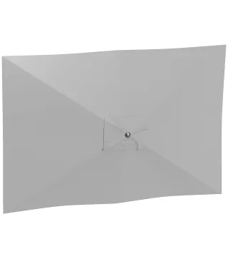 Toldo de Recambio de Sombrilla de 3x2 m Toldo de Repuesto para Sombrilla con Ventilación Superior Protección UV 50+ Gris