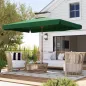 Sombrilla de Terraza Exterior 300x200x245 cm con Ángulo Ajustable Mástil de Aluminio Manivela y Protección UV 50+ Verde