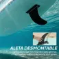Tabla de Paddle Surf Hinchable 320 cm, con Superficie Antideslizante Remo de Aluminio Ajustable Quilla Bomba y Mochila