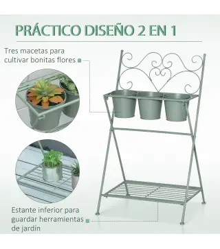 Soporte de Metal para Plantas