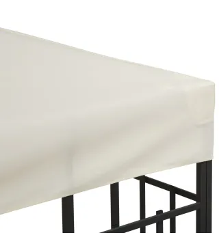 Techo de Repuesto para Cenador, 3x3 m, Cubierta de Repuesto con Techo Doble, 8 Orificios de Drenaje y Protección UV, SOLO Toldo