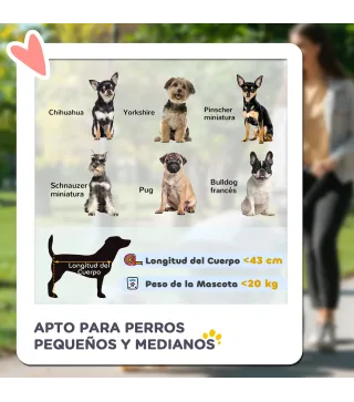 Carrito para Perros Medianos Pequeños con Cesta de Almacenaje Capota Ajustable y Ventana de Malla 111x58x107 cm Gris