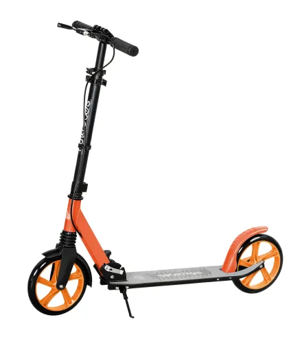 Patinete Plegable para Adultos y Niños de +14 Años Scooter con Manillar Ajustable 91,5x36,5x91-104 cm Rojo