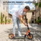 Patinete Plegable para Adultos y Niños de +14 Años Scooter con Manillar Ajustable 91,5x36,5x91-104 cm Rojo