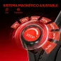 Bicicleta Estática en Casa con Resistencia Magnética Regulable Pantalla LCD Asiento y Manillar Ajustables Ruedas Negro
