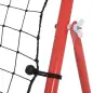 Red de Rebote Reboteador de Metal con Ángulo Ajustable para Entrenamiento de Deportes 96x80x96 cm Rojo