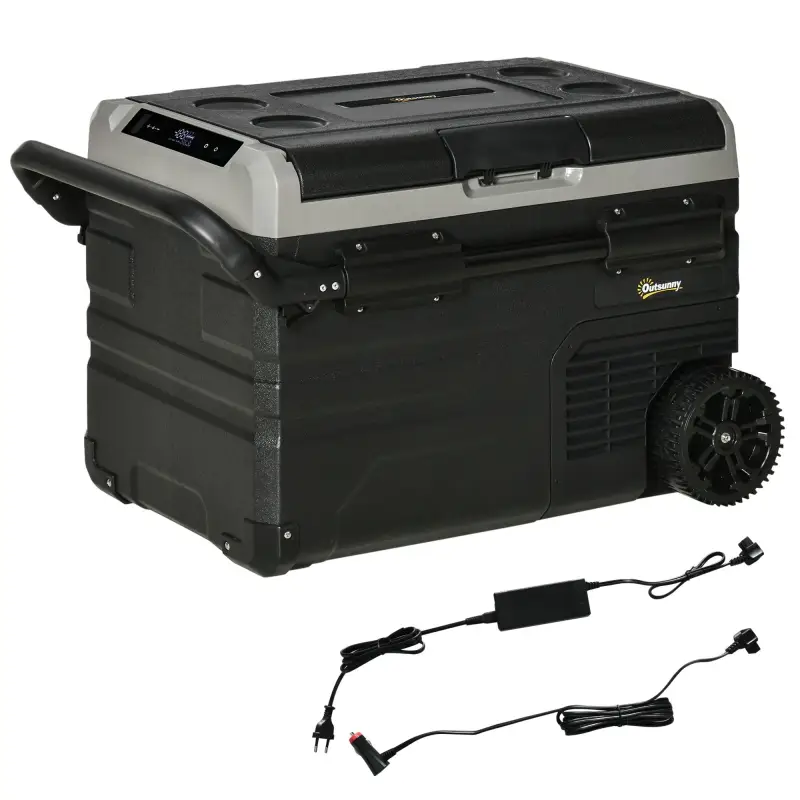 Nevera Compresor Portátil 40L Nevera Portátil Eléctrica para Coche Congelador CC 12V/24V hasta -20℃ con Pantalla LED Táctil Asa Nevera Compresor Portátil 40L Nevera Portátil Eléctrica para Coche Congelador CC 12V/24V hasta -20℃ con Pantalla LED Táctil Asa