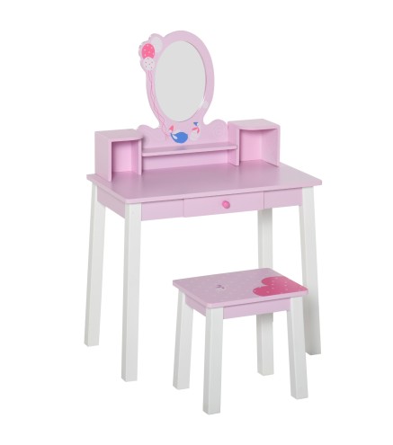 Tocador Infantil con Taburete