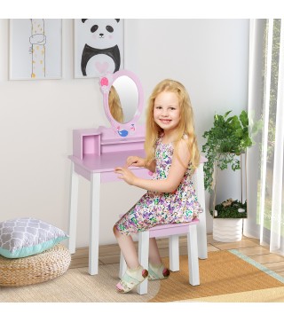 Tocador Infantil con Taburete