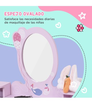 Tocador Infantil con Taburete