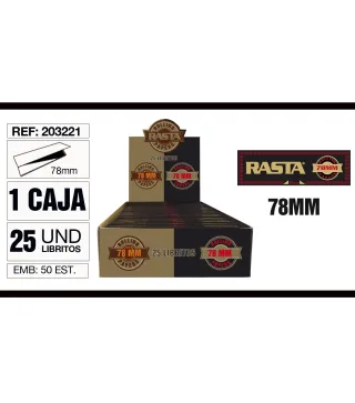 Cajita 25 Libritos Papel 78Mm