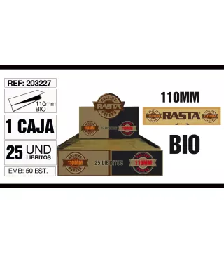 Cajita 25 Libritos Papel Bio 110Mm