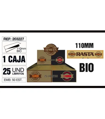 Cajita 25 Libritos Papel Bio 110Mm