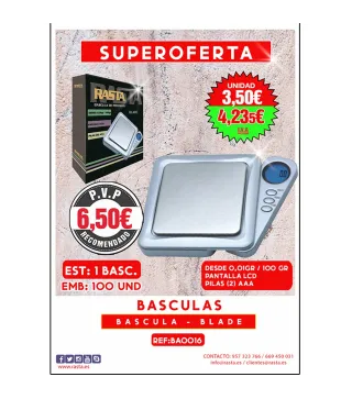 Báscula Blade 0.01G 100G 1Und Emb 100