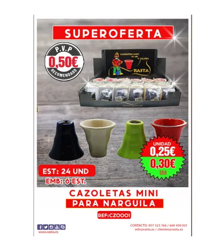 Cazoletas Mini Est 24Und Emb 6Est