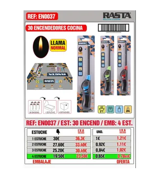Blister Cocina Largo 30Blister Emb 4Est
