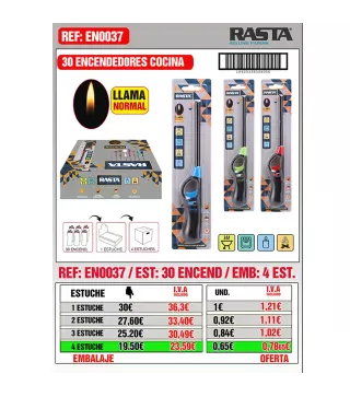 Blister Cocina Largo 30Blister Emb 4Est