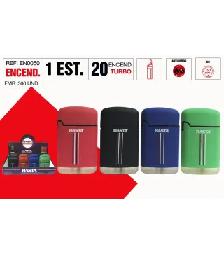 Encendedor Turbo Modelo Zippo Silicona Lineas