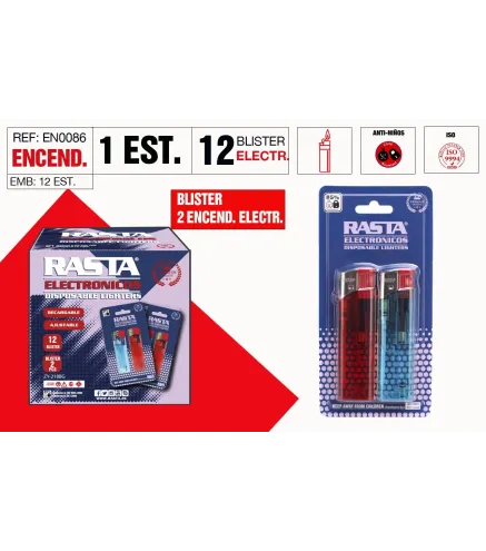 Encendedor Electronico Blister 2 Und.