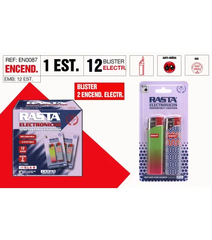 Encendedor Electronico Blister 2 Und.