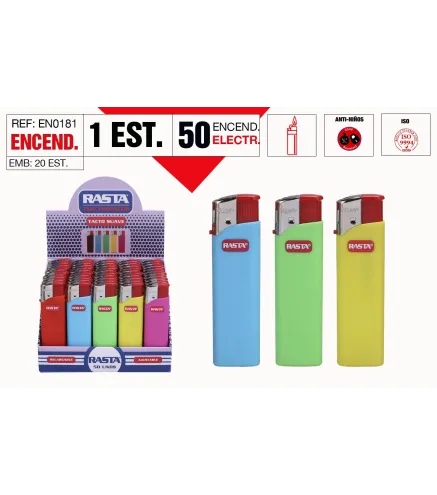 Encendedor Electronico Est: 50 Und.