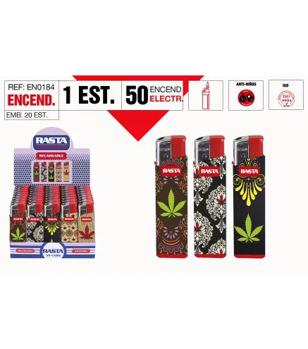 Encendedor Electronico Est: 50 Und.
