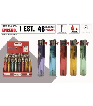 Encendedor Round Transparente Est 48 Und