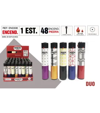 Encendedor Round Duo Estuche 48 Und