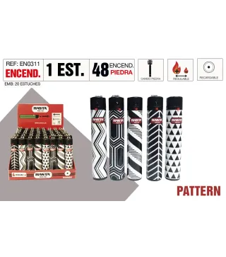 Encendedor Round Pattern Estuche 48 Und