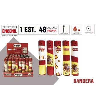 Encendedor Round España Estuche 48 Und