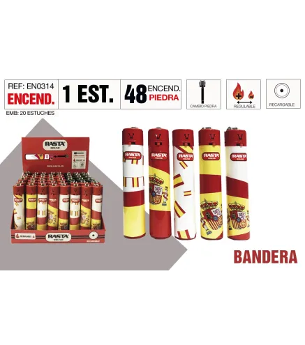 Encendedor Round España Estuche 48 Und