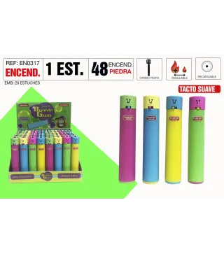 Encendedor Round Bubble. Estuche 48 Und