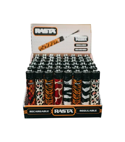 Encendedores Redondos Animal Print - 48 Uds