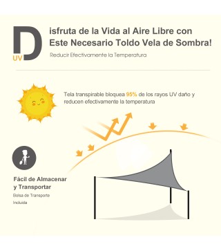 Toldo Vela Triangular