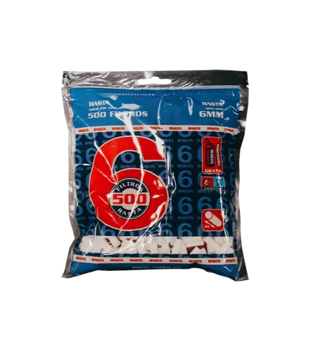Filtros Tabaco De 6Mm + Encendedor - 500 Unidades