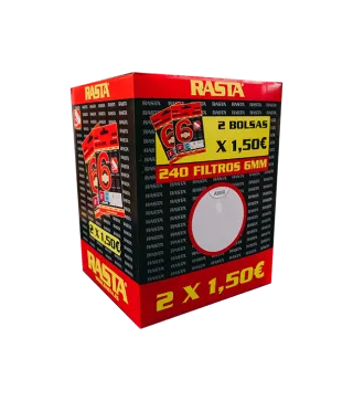 2X1,5€ Expositor Filtros Tabaco 6Mm - 240 Unidades