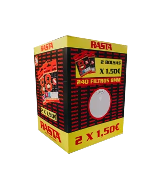 2X1,5€ Expositor Filtros Tabaco 8Mm - 240 Unidades