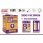 Filtros 8Mm 500 Filtros + Encendedor