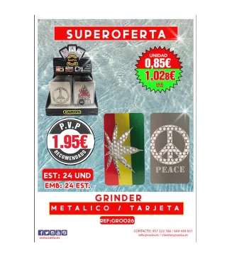 Grind-Rallador Card Est 24Und Emb 24Est