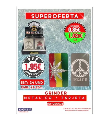 Grind-Rallador Card Est 24Und Emb 24Est