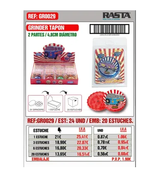 Grind-Coches 2Part-4.8Cm 24Und Emb 20