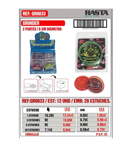 Grind-Calaveras 6Cm Est 12 Emb 20