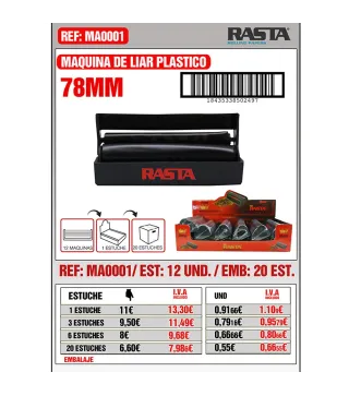 Maq.78Mm Liar Plastico 12Und Emb 20Est