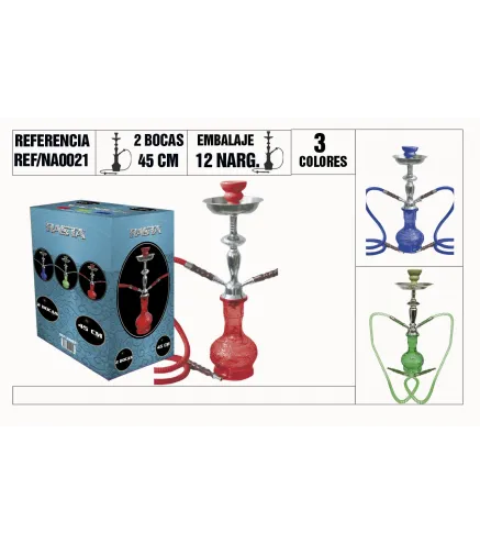 Narguila Grande 45Cm 2 Bocas
