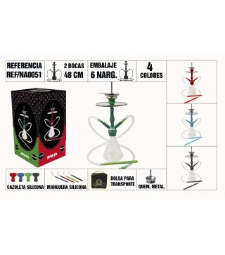 Narguila 48Cm 2 Bocas