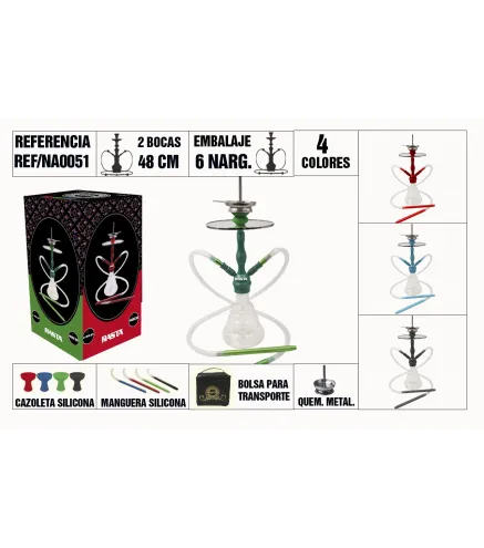 Narguila 48Cm 2 Bocas