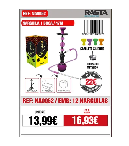 Narg-Fluor- 47Cm 1Boca 4Col Emb 12Und