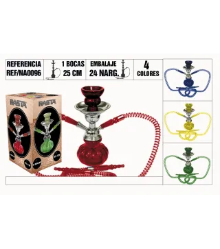 Narguila Basica Mini 25Cm 2 Bocas