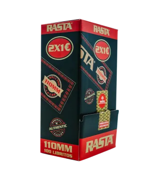 Papel De Liar Negro 2X1€ Slim - 100 Librillos
